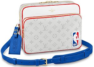 Louis Vuitton x NBA Bolsa Nil Messenger Antartica Monogram Branco