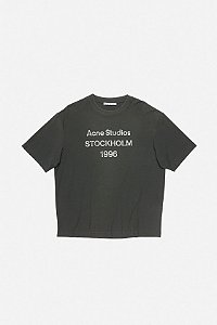 Acne Studios Camiseta Logo Preto