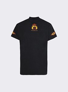 Balenciaga Camiseta Burning Unity Preta