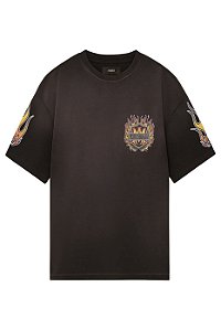 Amiri Camiseta Flames Oversized