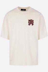 - Amiri Camiseta Hollywood In Cotton Creme