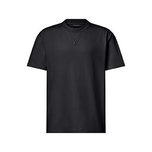 Louis Vuitton Camiseta com LV em Relevo “Obsidian” Cinza