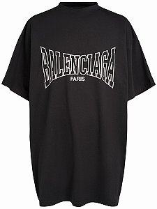 Balenciaga Camiseta Boxing Vintage Preta