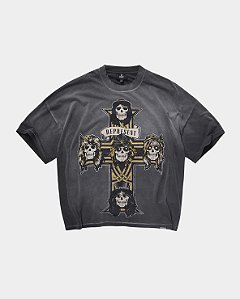 Represent x Guns N' Roses Camiseta Exclusive Tour Cross Preta