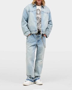 Represent Jaqueta Jeans e Calça Jeans Guns N' Roses Azul