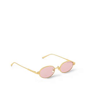 Louis Vuitton Óculos de Sol Ovais Estreitos LV Pure Rosa