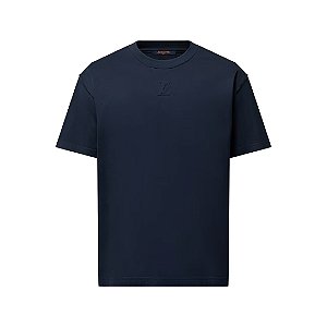 Louis Vuitton Camiseta com LV em Relevo Bleu Myrtille