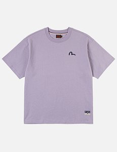 Evisu Camiseta Seagull Embroidery Roxa