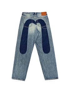 Evisu Calça Daicock Shadow Azul