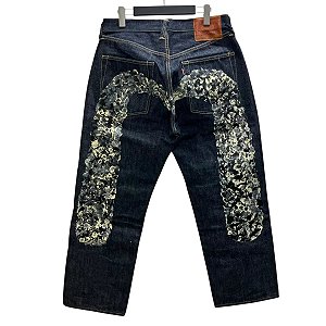 Evisu Calça Indigo Azul