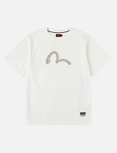 Evisu Camiseta Hand-Brushed Seagull Print Branca