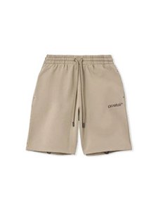 Off-White Bermuda Heraldic Arrow Skate Fade Out Stone Marrom