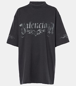 Balenciaga Camiseta Tacky Preto