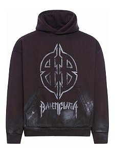 Balenciaga Moletom Medium Fit Preto