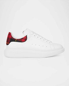 Alexander Mcqueen Oversized Leather Low-Top Branco