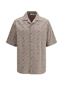Off-white Camisa Jacquard Bowling Bege