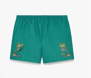 Casablanca Short Embroidery Swim Verde