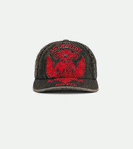 Rhude Boné Seal Curved Brim Denim Preto