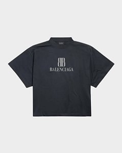 Balenciaga Set Camiseta e Bermuda Nano BB Preta