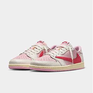 Nike x Travis Scott Air Jordan 1 Low OG SP Sail Tropical Pink
