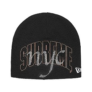 Supreme x New Era Touca Rhinestone Preta