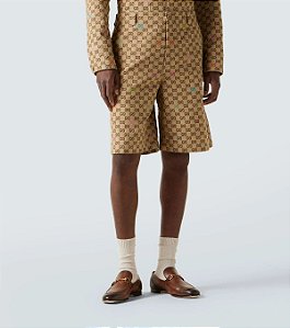 Gucci Bermuda GG Fil Coupé Canvas Bege
