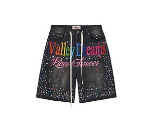 Vale Forever Bermuda Ice Cream Jorts Preto