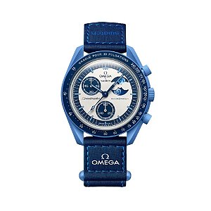 Omega x Swatch Relógio Moonswatch Mission To The Super Azul
