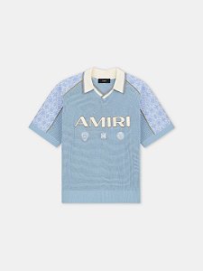 Amiri Camiseta Sport Mesh Azul