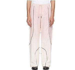 Off-White Calça Relaxed Garment Dyed Track Rosa