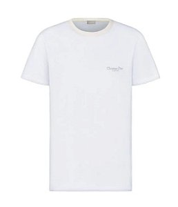 Dior Camiseta CDC Bordado Branca