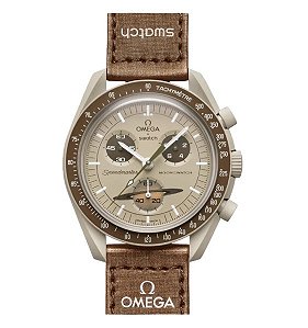 Omega x Swatch Relógio Moonswatch Mission To Saturn Marrom