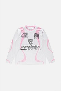 Acne Studios Set Camiseta e Bermuda Sport Graphic Branca
