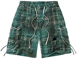Vale Bermuda Oxford Camo Verde