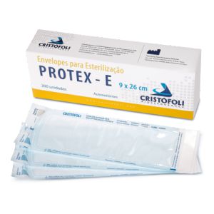 Envelopes Protex-E Autosselantes Esterilização 9x26CM 200UN