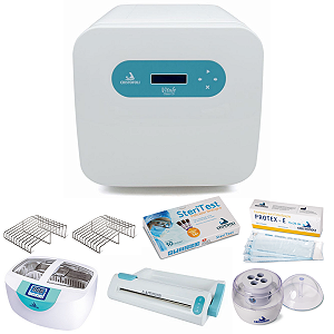 Kit Master Biosegurança Autoclave Vitale Class CD 21L Cristófoli + Cuba Lavadora Ultrassônica (220V) + Seladora