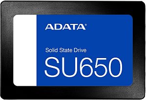SSD 240gb Adata SU650 - Leitura 520 Mb/s - Gravação 450mb/s - ASU650SS-240GT-R
