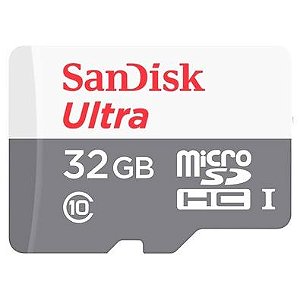 Cartão MicroSD SanDisk Ultra MicroSDHC UHS-I, 32GB, com Adaptador