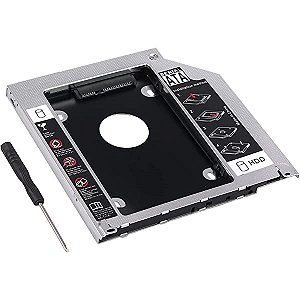 Adaptador Caddy Para Notebook BringIT 12,7mm