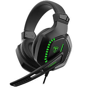 Headset Gamer T-Dagger Eiger com Fio, Entrada P2 com Plug USB e LED nas laterais - T-RGH208