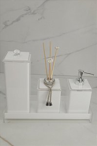 Kit Slim - 4 Peças - Branco Liso