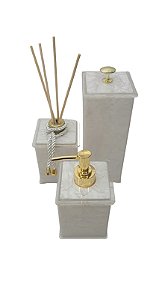 Branco Perola com Dourado