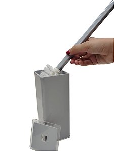 Escova Sanitária - Haste Acrílico/ cinza