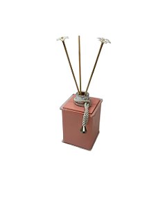 Porta Difusor - Rosa com Prata