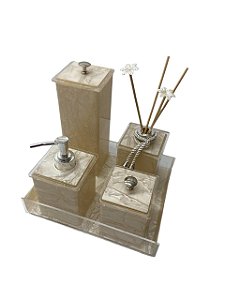 Kit Classic Bege Perola com Prata