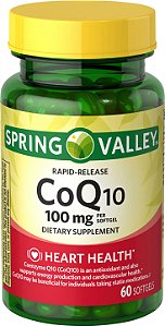 CoQ10, 100mg - Vitamina Spring Valley - 60 unid