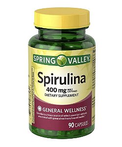 Spirulina 400mg - Vitamina Spring Valley - 90 unit