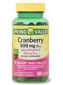 Cranberry 500mg - Spring Valley - 60 Softgels