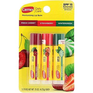 Carmex Lip Balm - MIX - 3 Unidades