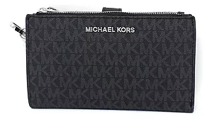 Carteira Michael Kors - Jet Set Travel -  Preto E Prata